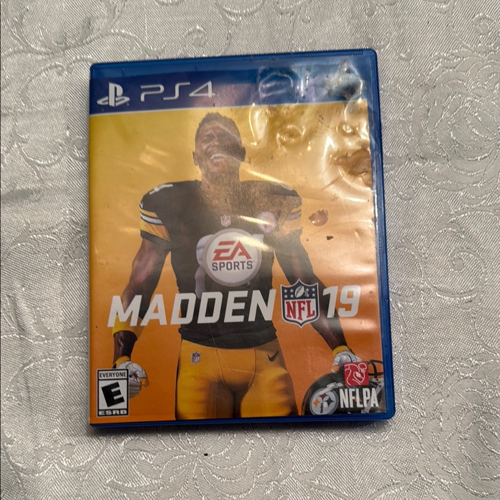 Sony Madden NFL 19 PS4 Game Black and Gold